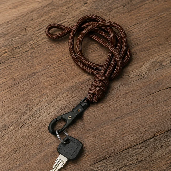 keycord bruin geknoopt