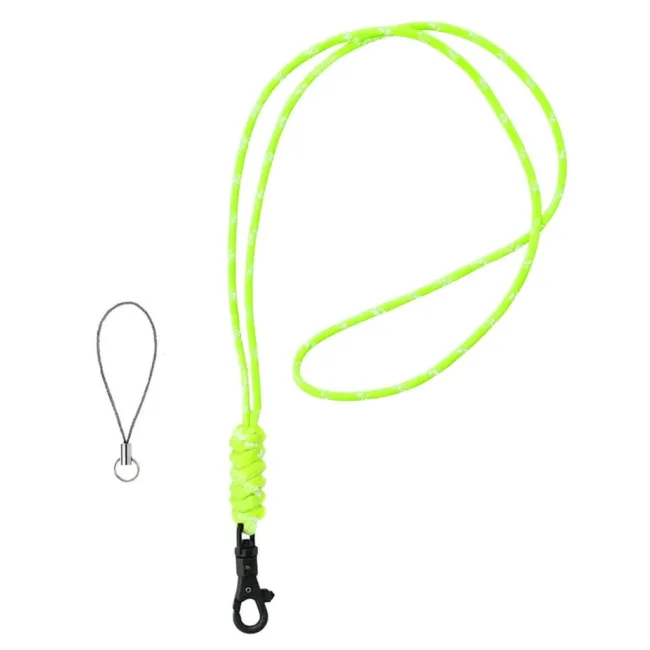 keycord geknoopt neon groen