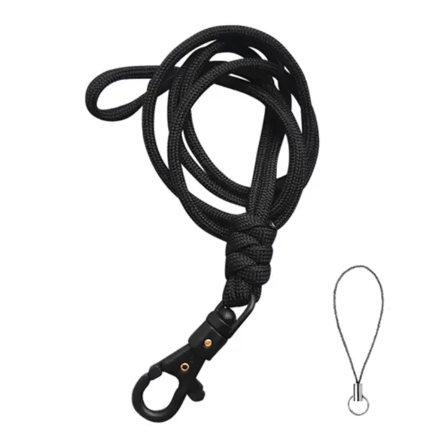 Keycord Zwart Geknoopt