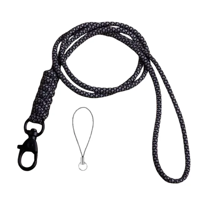 Keycord Zwart-Wit Geknoopt