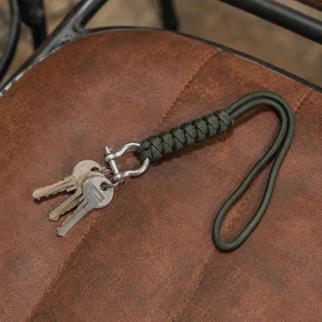 keycord harpsluiting donkergroen