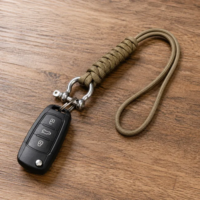 keycord harpsluiting khaki