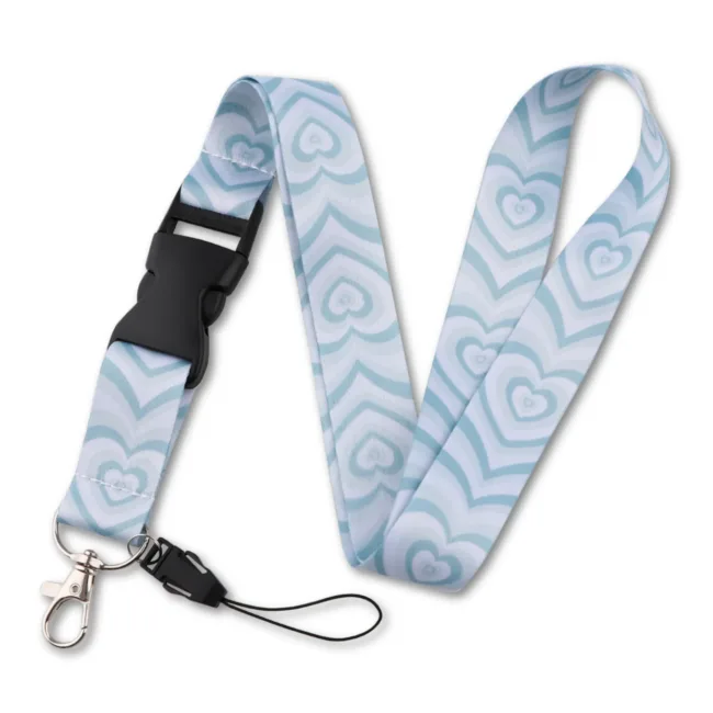 keycord hartjes blauw
