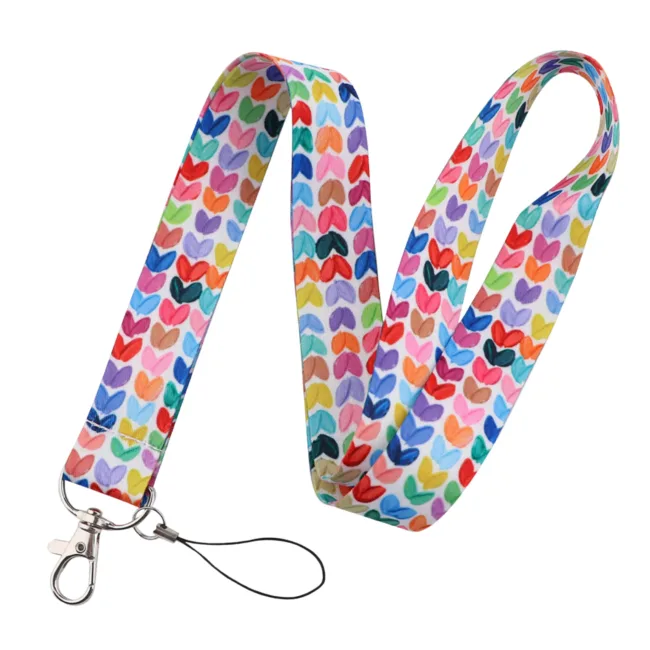 Keycord Hearts White