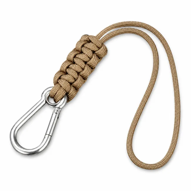 keycord karabijnhaak khaki
