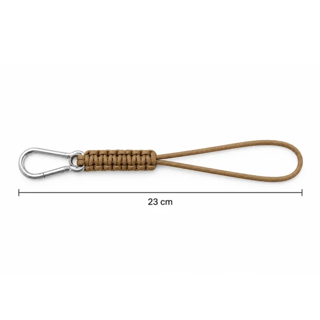 keycord karabijnhaak khaki