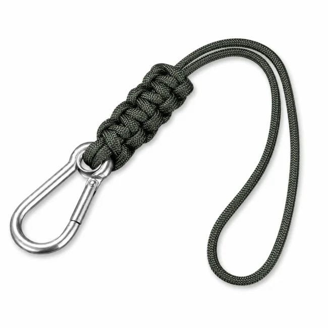 keycord karabijnhaak legergroen