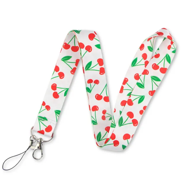 Keycord Kersen Rood-Wit