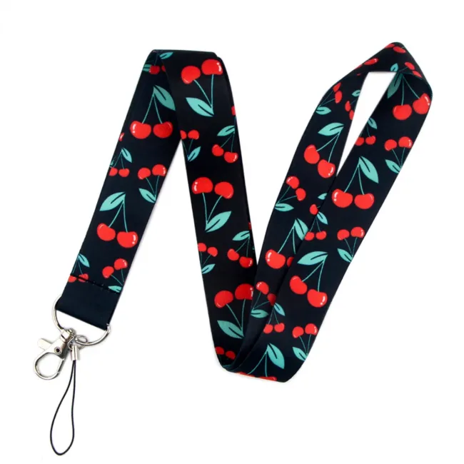 Keycord Kersen Rood-Zwart