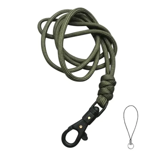 Keycord Legergroen Geknoopt