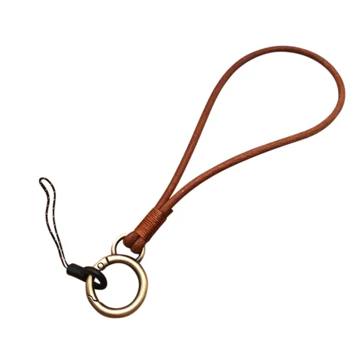 Keycord Lichtbruin Leer S