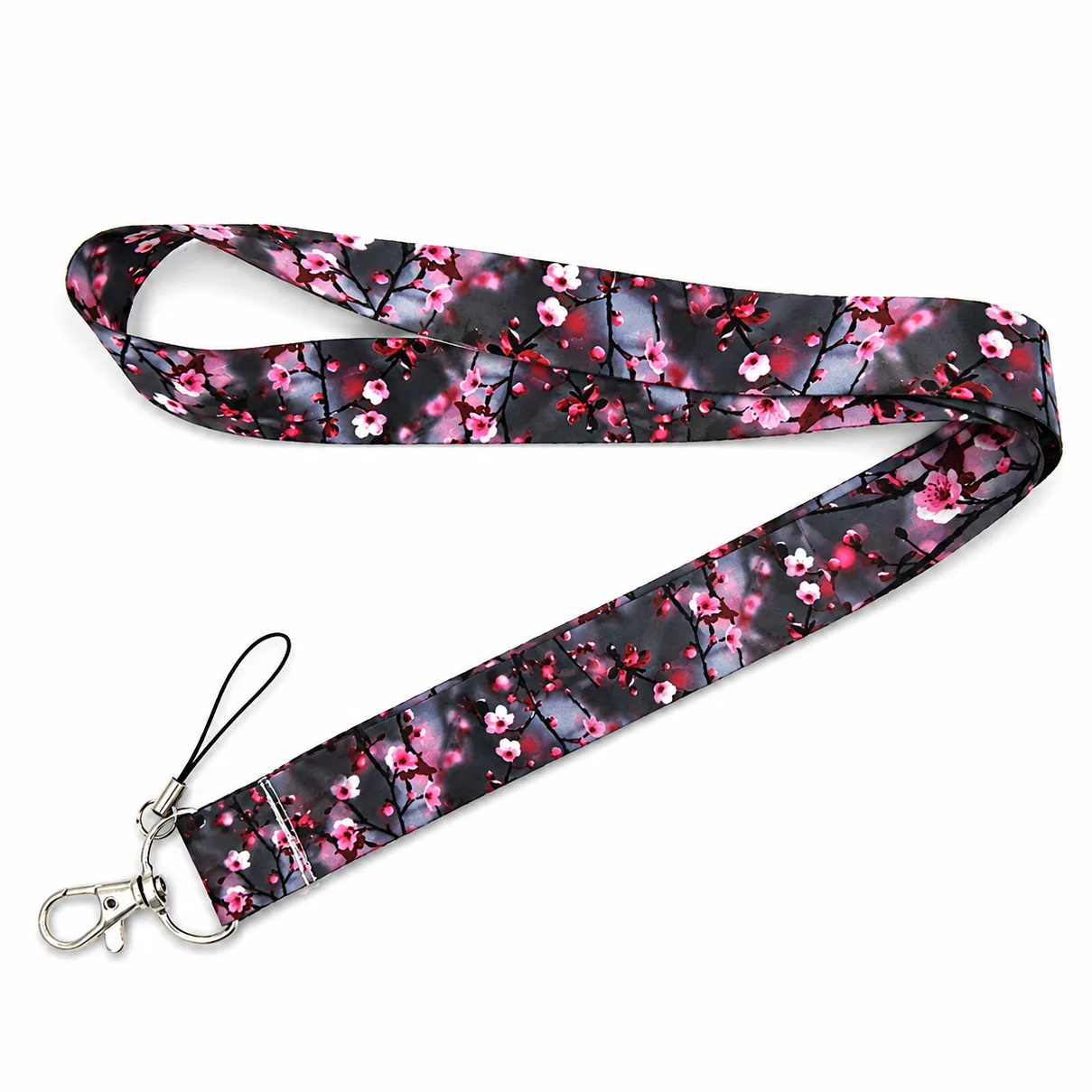 keycord met pashouder cherry blossom grey 5 keycord met pashouder cherry blossom grey