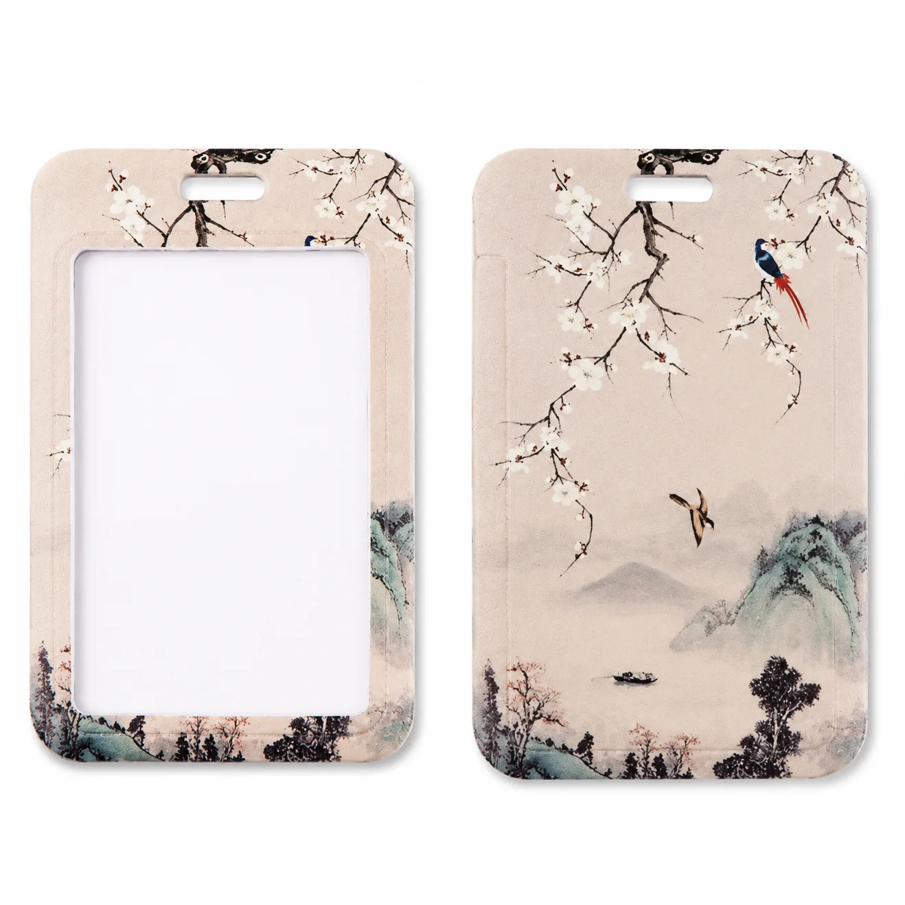 keycord met pashouder japanse vogels 4 keycord met pashouder japanse vogels