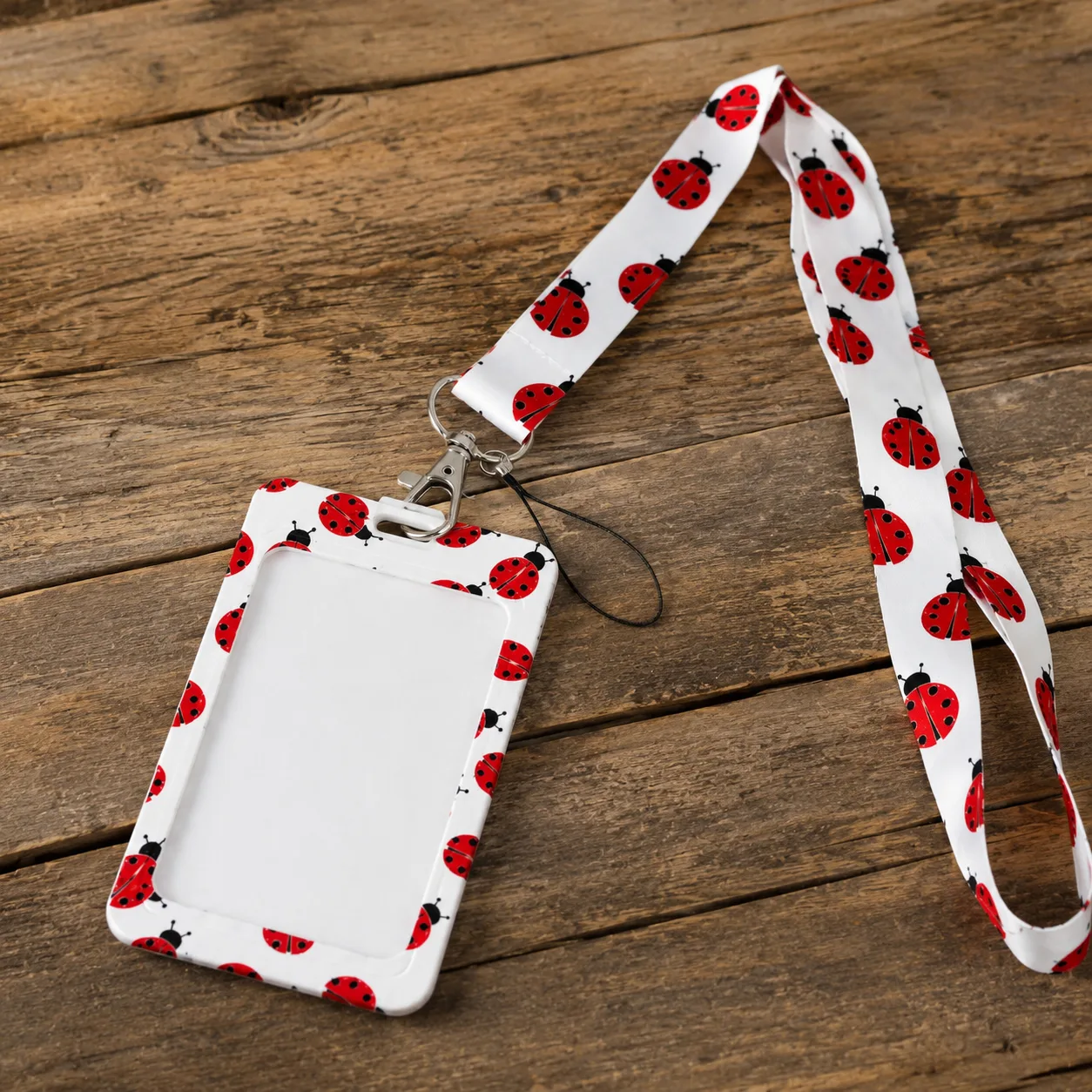 keycord met pashouder lieveheersbeestje 2 keycord met pashouder lieveheersbeestje