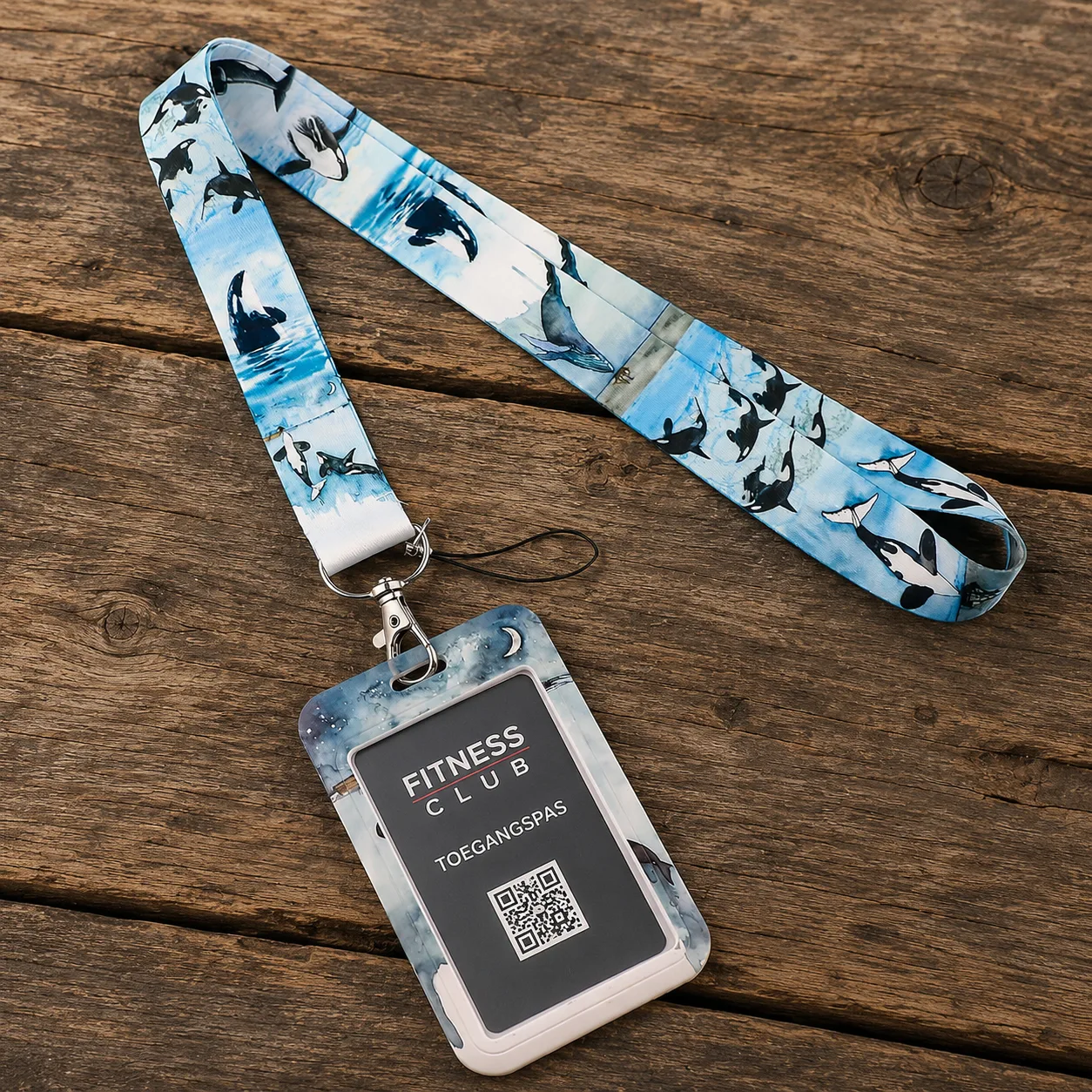keycord met pashouder orka's 3 keycord met pashouder orka's