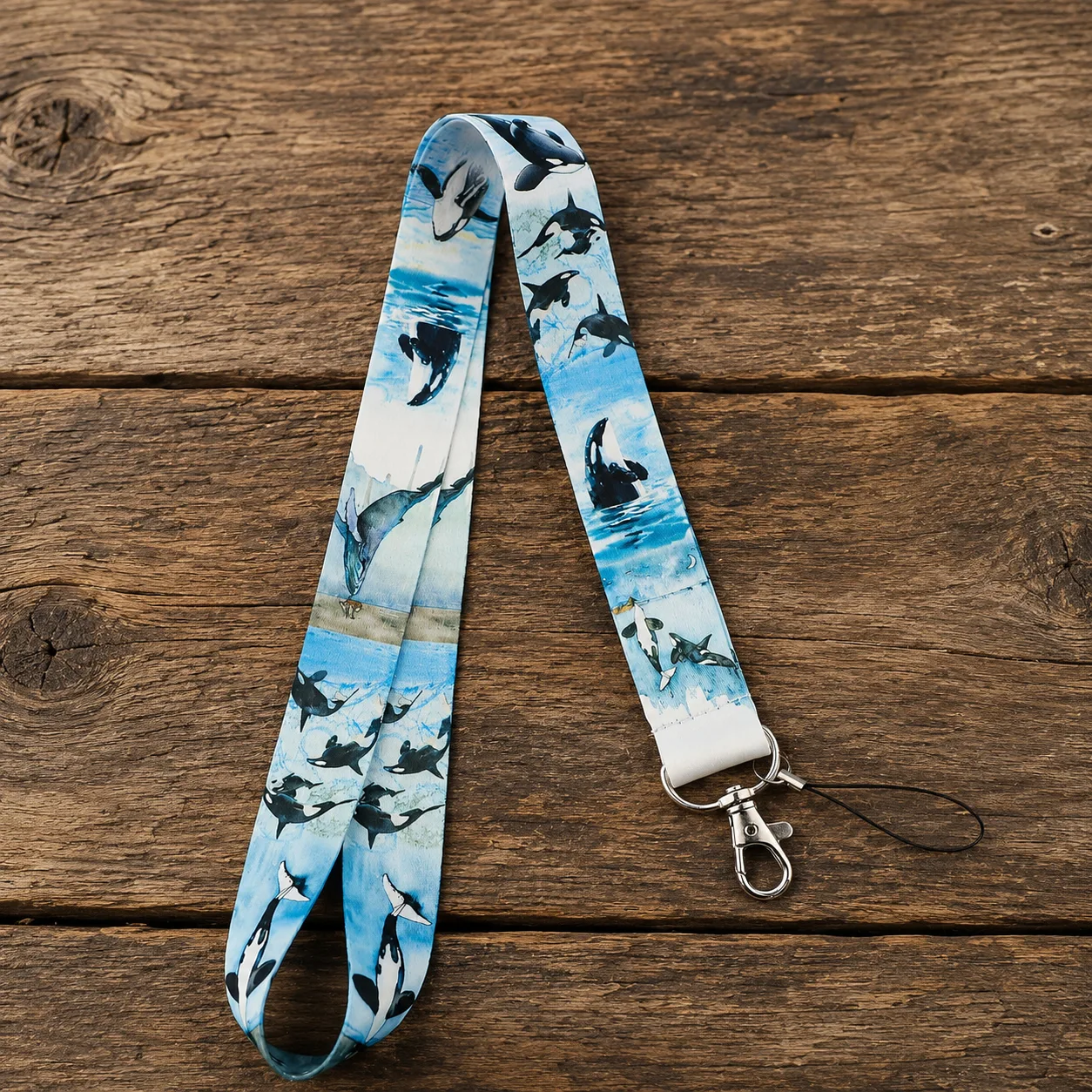 keycord met pashouder orka's 8 keycord met pashouder orka's