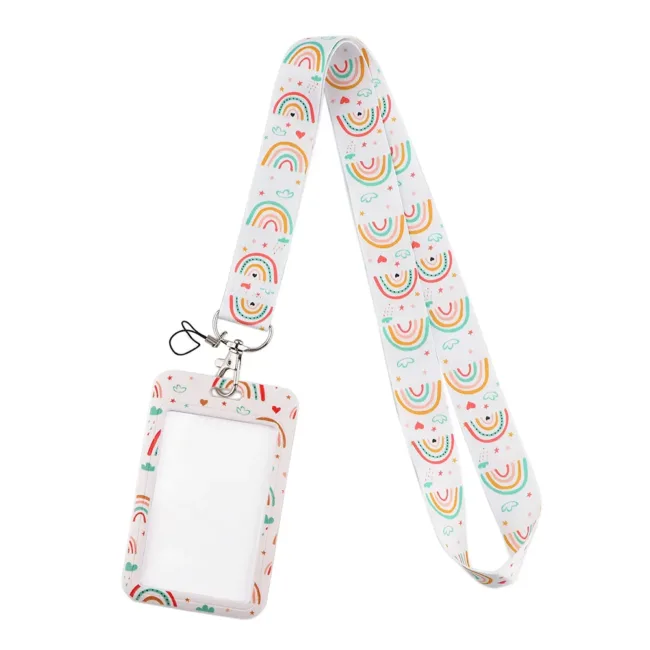 Keycord met Pashouder Rainbow