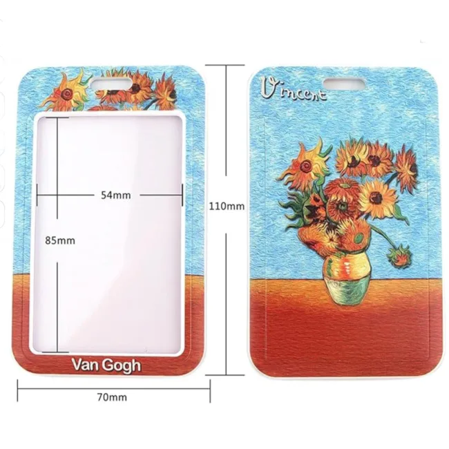 keycord met pashouder Vincent van Gogh Zonnebloemen