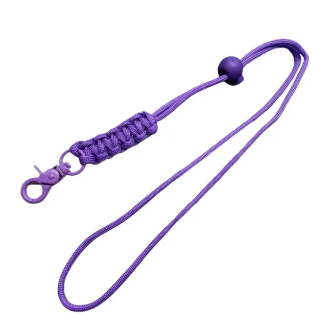 Keycord Nylon Gevlochten Paars