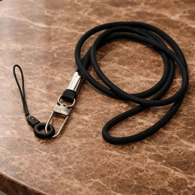keycord nylon zwart