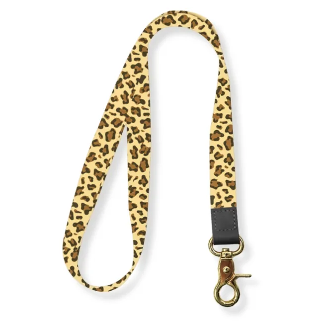 Keycord Panterprint Geel