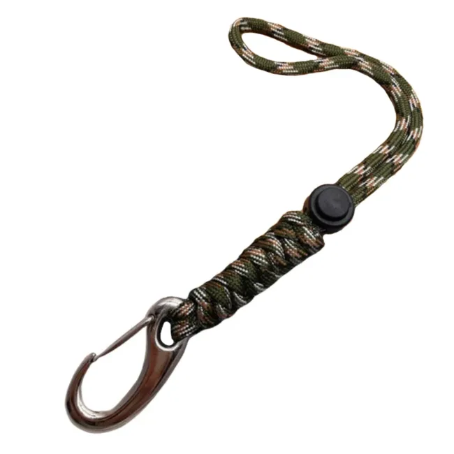 Keycord Paracord Donkergroen