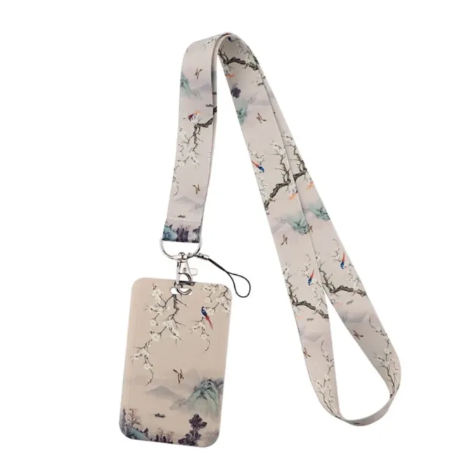 Keycord met Pashouder Japanse Vogels