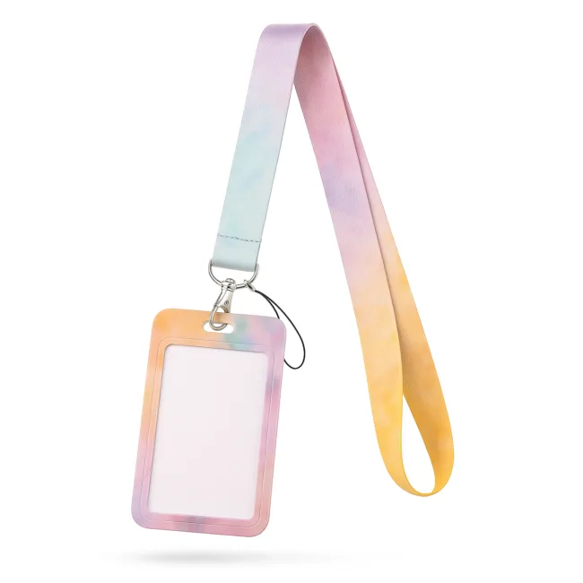 keycord met pashouder watercolor