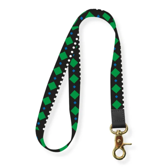 Keycord Ruitjes Groen