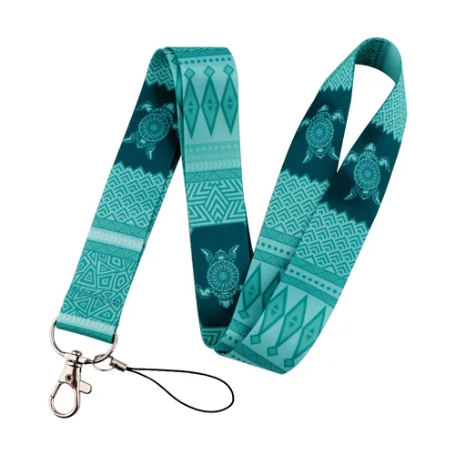 Keycord Schildpad Turquoise