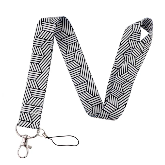 keycord strepen zwart wit