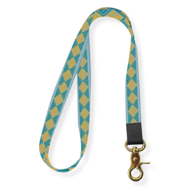 Keycord Turquoise Geel