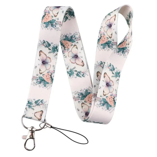 Keycord Vlinders en Bloemen