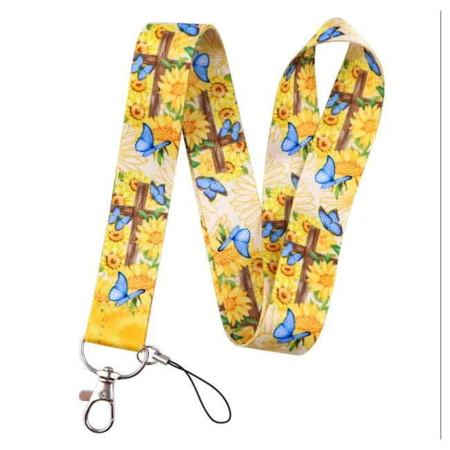 Keycord Vlinders en Zonnebloemen