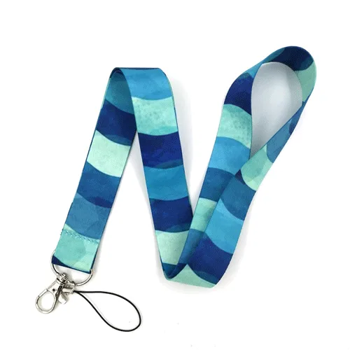 keycord golven blauw