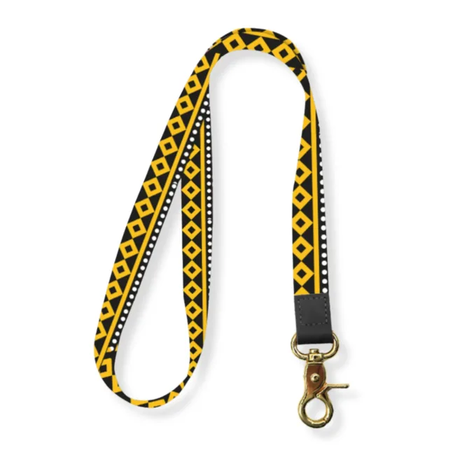 Keycord Ruitjes Geel