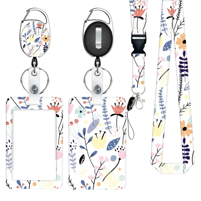 Pashouder Set Bloemen Wit