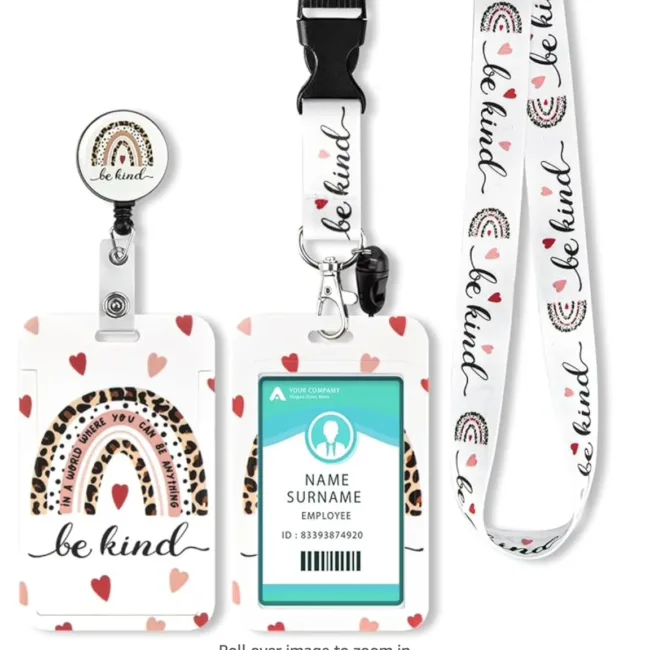 Pashouder Set Regenboog Be Kind