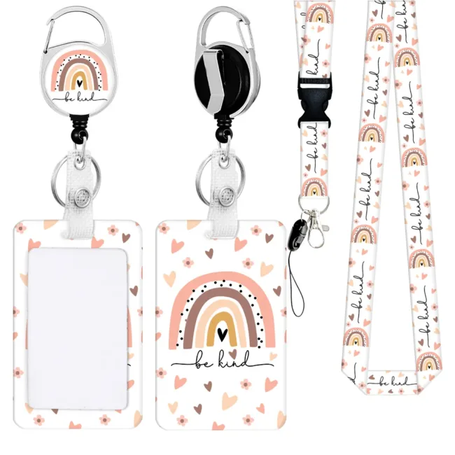 Pashouder Set Regenboog Be Kind Pastel