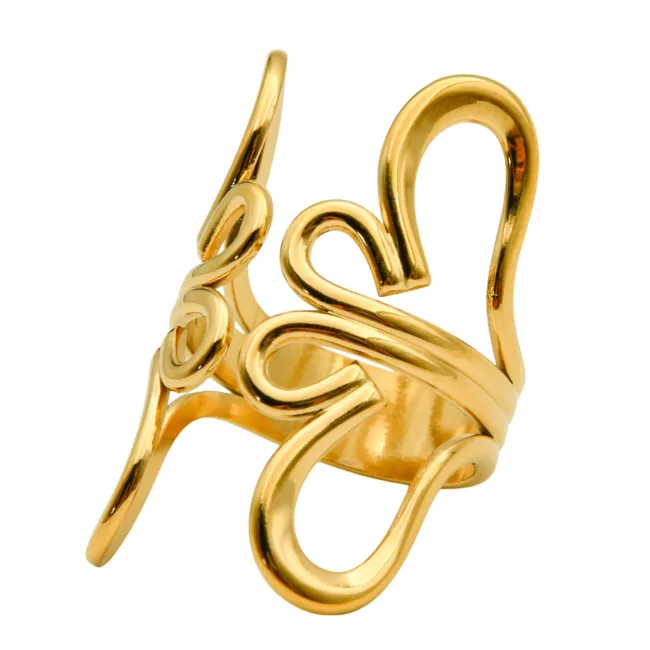 ring flower goud