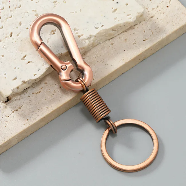 vintage sleutelhanger mat koper s