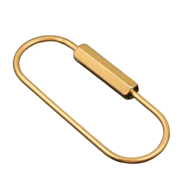 Sleutelhanger Messing Ovaal