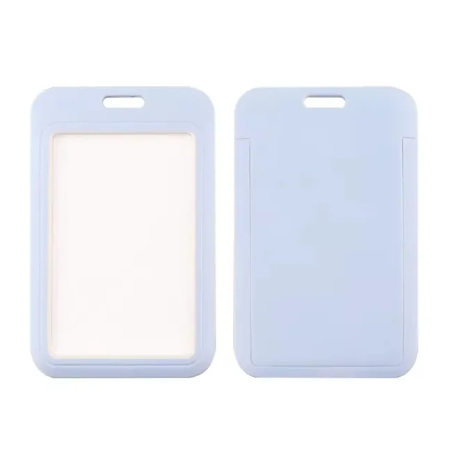 keycord met pashouder lichtblauw