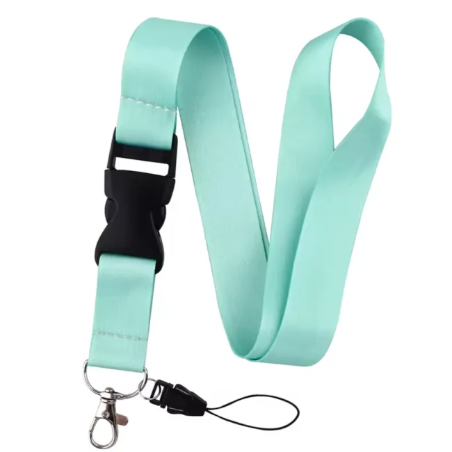 keycord met pashouder turquoise
