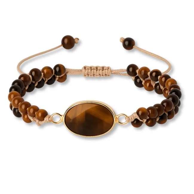 armband tijgeroog bruin