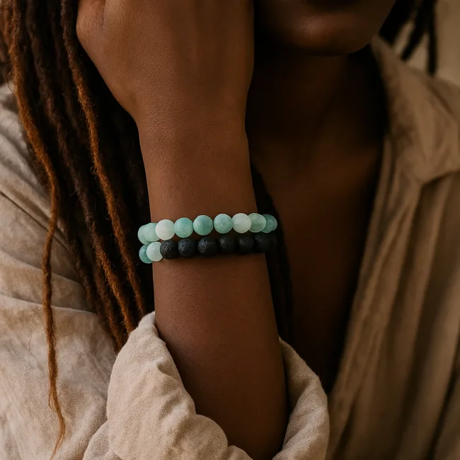 armbanden set verde noir