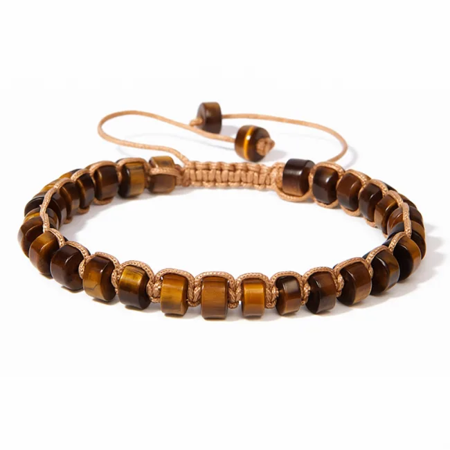 heren armband tijgeroog