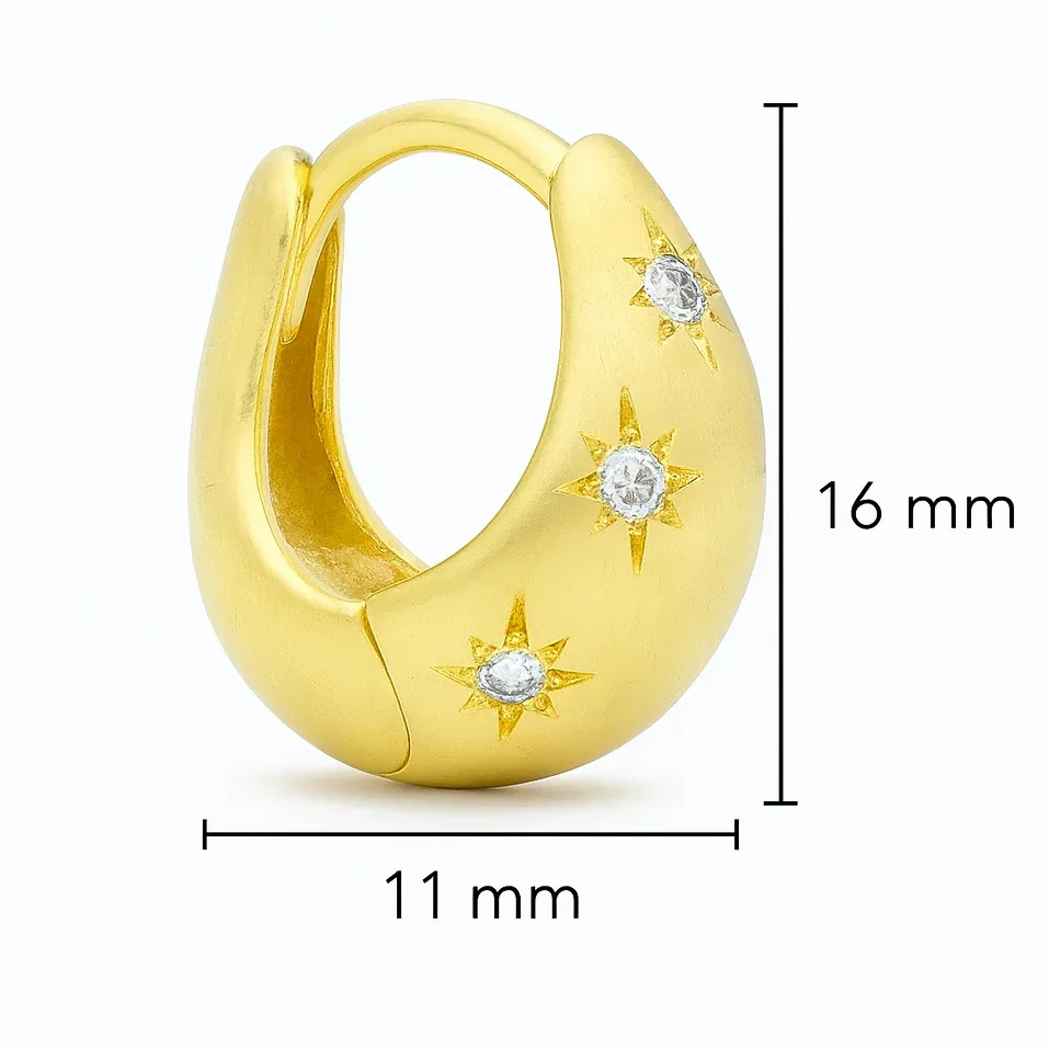 oorbellen stars goud 4 oorbellen stars goud