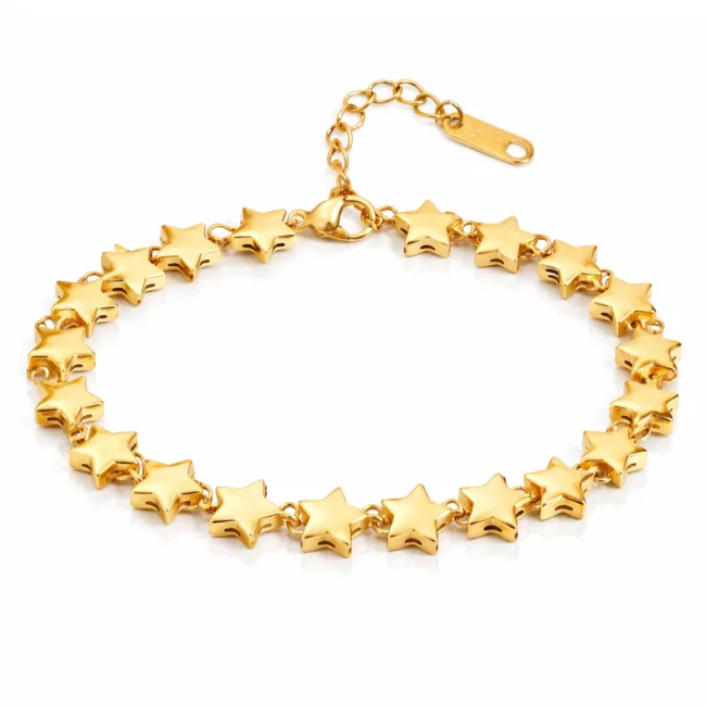 armband stars gold