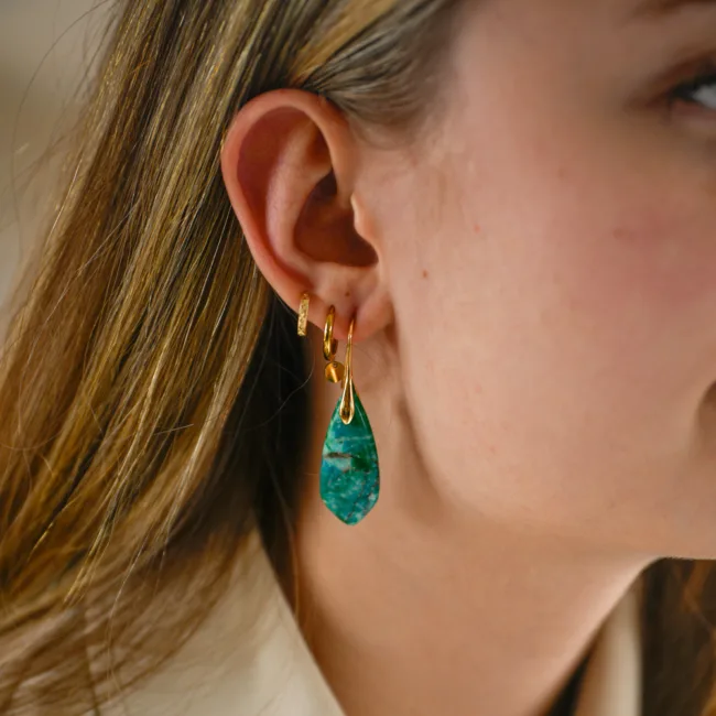 oorbellen turquoise drop